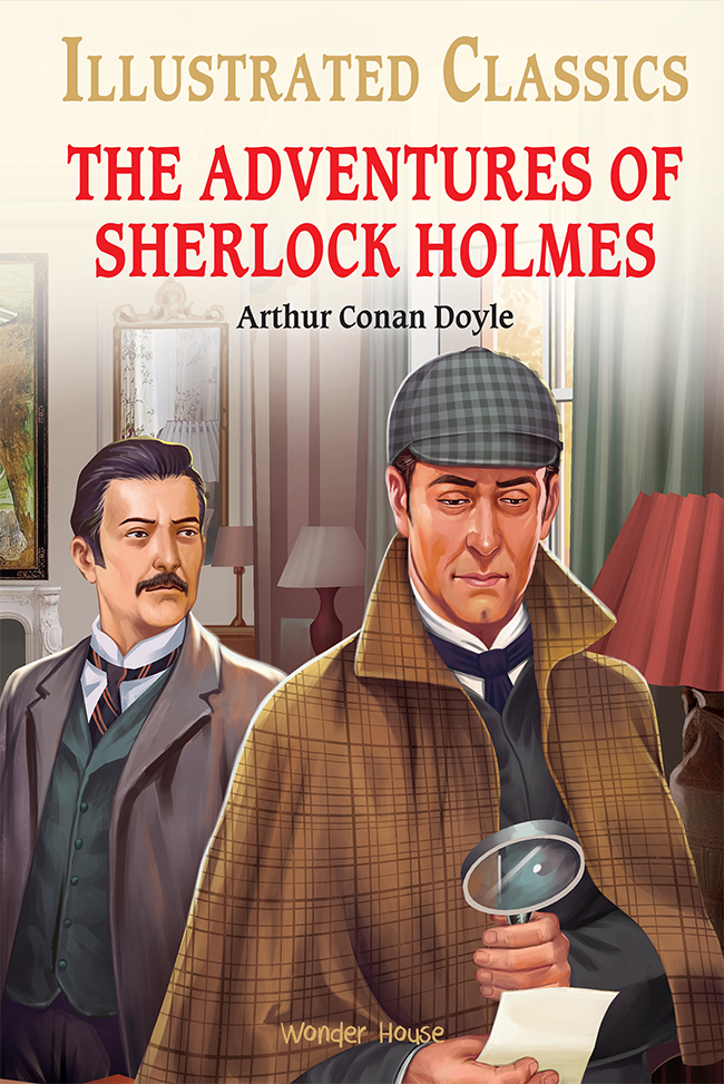 The Adventures of Sherlock Holmes : Illustrated Abridged Children Classic English Novel with Review Questions (Hardback) Image